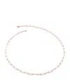 Monica Vinader Rose Gold Vermeil Alta Necklace In Brown