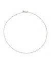 Monica Vinader Rose Gold Vermeil Beaded Chain Necklace In Brown