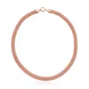 MONICA VINADER ROSE GOLD WOVEN WIDE CHAIN NECKLACE 46CM/18'