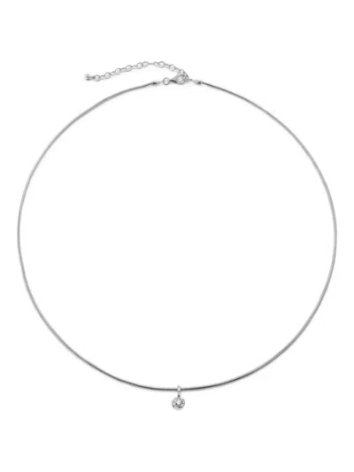 Monica Vinader Round-cut Diamond Necklace In Brown