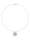 Monica Vinader Sagittarius Zodiac Necklace In Silver