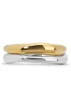 Monica Vinader Set Of 2 Nura Stacking Rings