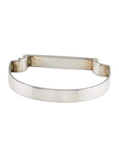 Pre-owned Monica Vinader Signature Hinged Bangle, 7" In Multi