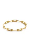Monica Vinader Gold Signature Link Slim Bangle In Gold