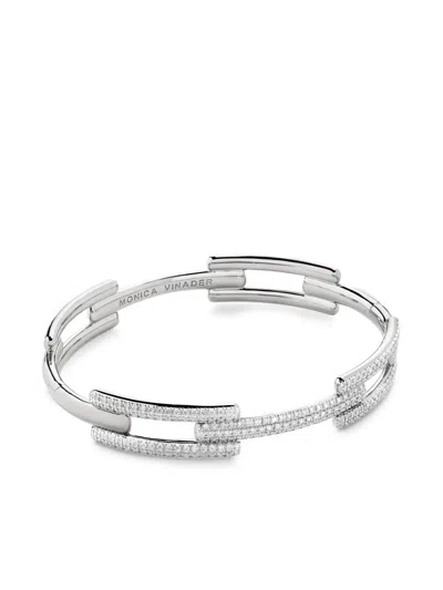 MONICA VINADER SIGNATURE LINK DIAMOND BRACELET