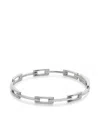 Monica Vinader Womens Signature Link Sterling-silver Bangle Sterling Silver In Silver
