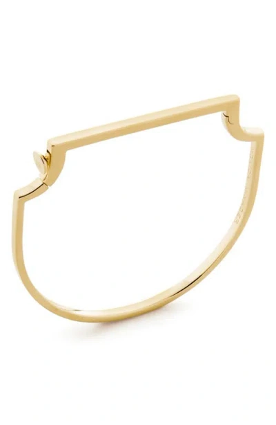 Monica Vinader Signature Skinny Bangle In Gold