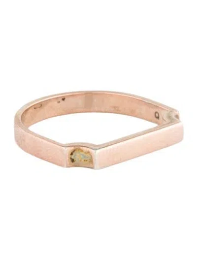 Pre-owned Monica Vinader Signature Slim Ring In Multi
