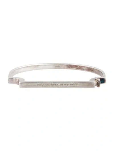 Pre-owned Monica Vinader Signature Thin Bangle, 6.75" In Multi