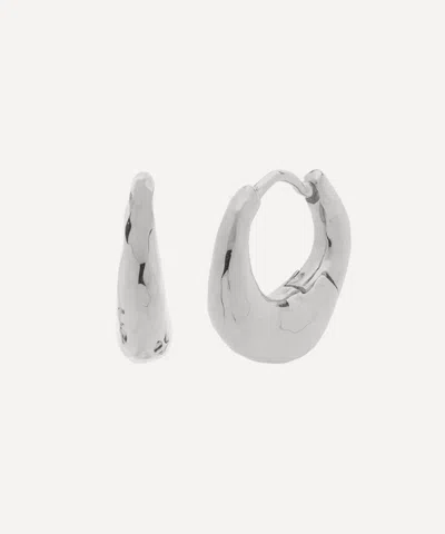 Monica Vinader Sterling Silver Deia Huggie Earrings