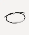 Monica Vinader Linear Friendship Bracelet In Black
