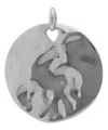 Monica Vinader Silver Siren Shore Pendant Charm In Silver
