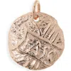 Monica Vinader Siren Coin Pendant In Gold