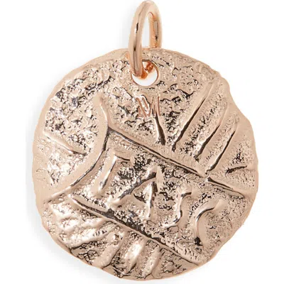Monica Vinader Siren Coin Pendant In Gold