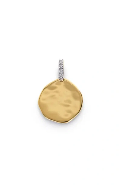 Monica Vinader Siren Diamond Coin Pendant In Neutral