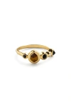 Monica Vinader Siren Gradient Stone Ring In Gold