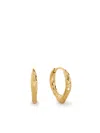 Monica Vinader Gold Siren Tapered Huggie Earrings In Gold