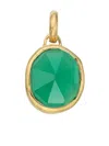Monica Vinader Siren Semiprecious Stone Pendant Charm In Gold
