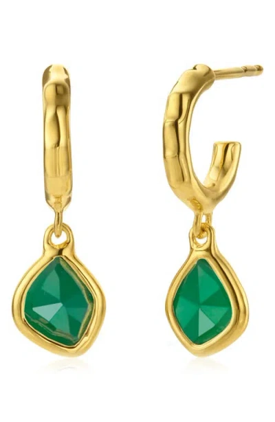 Monica Vinader Siren Mini Nugget Drop Earrings In Gold