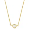 Monica Vinader Siren Mini Nugget Pendant Necklace In Gold