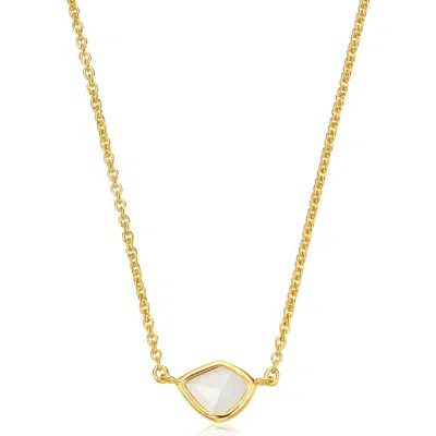 Monica Vinader Siren Mini Nugget Pendant Necklace In Gold