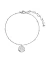 Monica Vinader Sterling Silver Siren Muse Disc Chain Bracelet In Silver