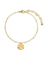 Monica Vinader Gold Siren Muse Disc Chain Bracelet In Gold