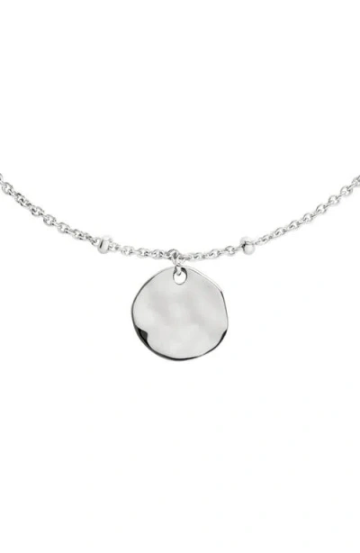 MONICA VINADER MONICA VINADER SIREN MUSE HAMMERED DISC PENDANT STATION NECKLACE
