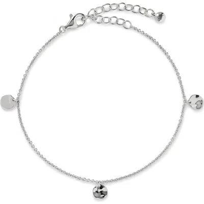 Monica Vinader Siren Muse Hammered Disc Station Bracelet