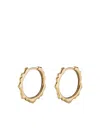 Monica Vinader Siren Muse Hoop Earrings In Gold