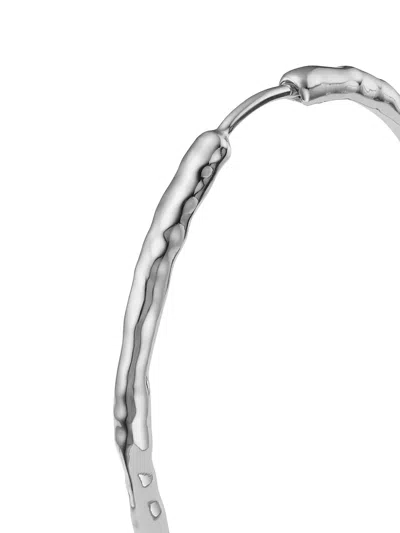 Monica Vinader Siren Muse Hoop Earrings In Silver