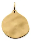 Monica Vinader Gold Siren Muse Round Pendant In Gold