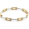 Monica Vinader Slim Signature Link Bangle In Gold