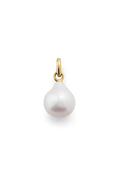 Monica Vinader Small Baroque Pearl Pendant In Purple