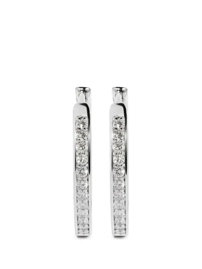 Monica Vinader Essential Ohrringe Mit Diamanten In Silver