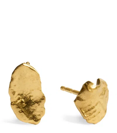 Monica Vinader Small Gold Vermeil Fragments Earrings