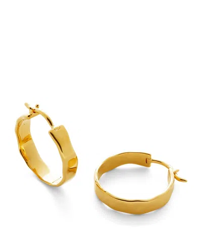 Monica Vinader Small Gold Vermeil Mv Siren Muse Hoop Earrings