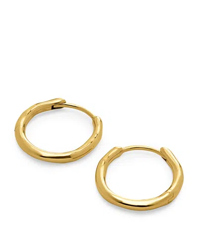 Monica Vinader Small Gold Vermeil Siren Hoop Earrings