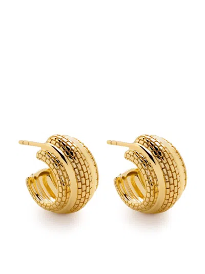 Monica Vinader Small Heirloom Hoop Earrings In Gold