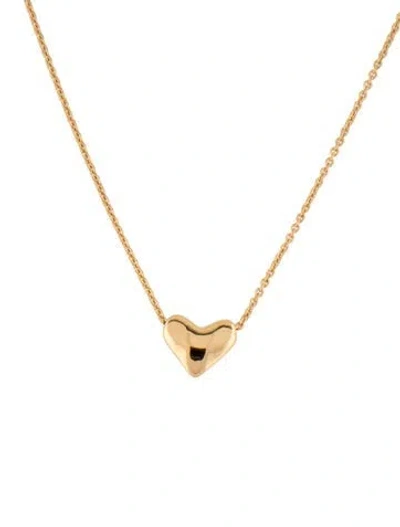Pre-owned Monica Vinader Small Infinity Heart Necklace, 18" In Multicolor