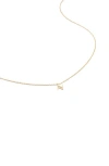 Monica Vinader Womens Yellow Gold Small Letter N 14ct Yellow-gold Pendant Necklace