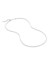 Monica Vinader Thin Snake Chain Necklace In Silver