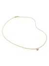 Monica Vinader Womens Yellow Gold Solitaire 18ct Yellow Gold-plated Vermeil Sterling-silver And 0.06 In Gold