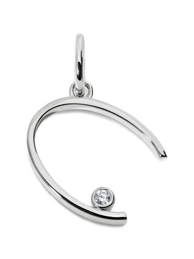 Monica Vinader Solitaire Anhänger Mit Diamanten In Metallic