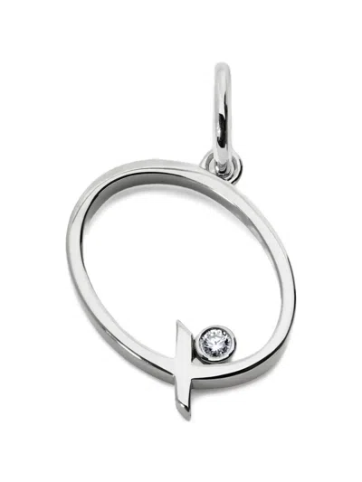 Monica Vinader Solitaire Anhänger Mit Diamant In Metallic