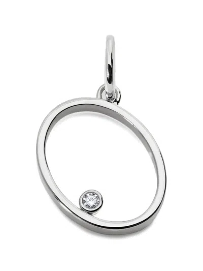 Monica Vinader Solitaire Anhänger Mit Diamanten In Metallic