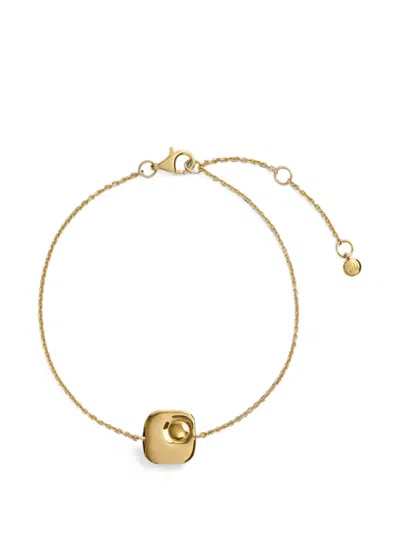 Monica Vinader Square-pendant Bracelet In Gray