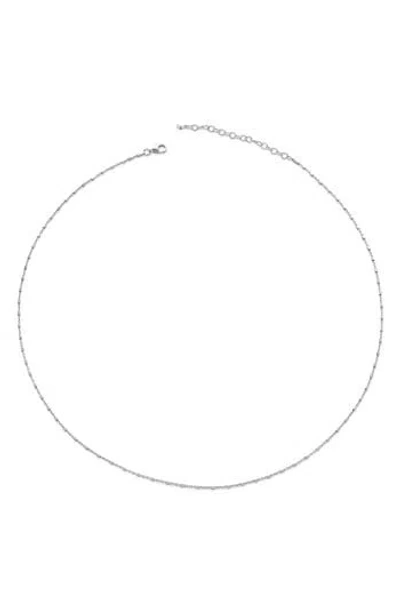 Monica Vinader Station Chain Necklace In Metallic