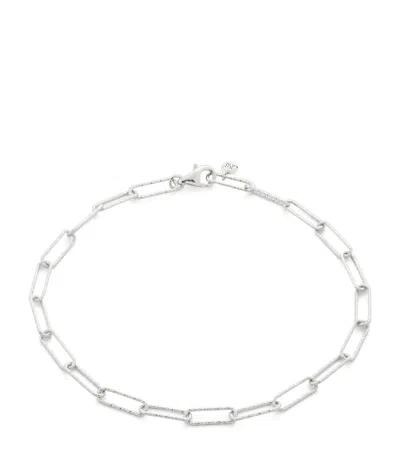 Monica Vinader Sterling Silver Alta Bracelet In Metallic