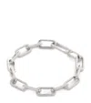 Monica Vinader Sterling Silver Alta Charm Bracelet In Brown